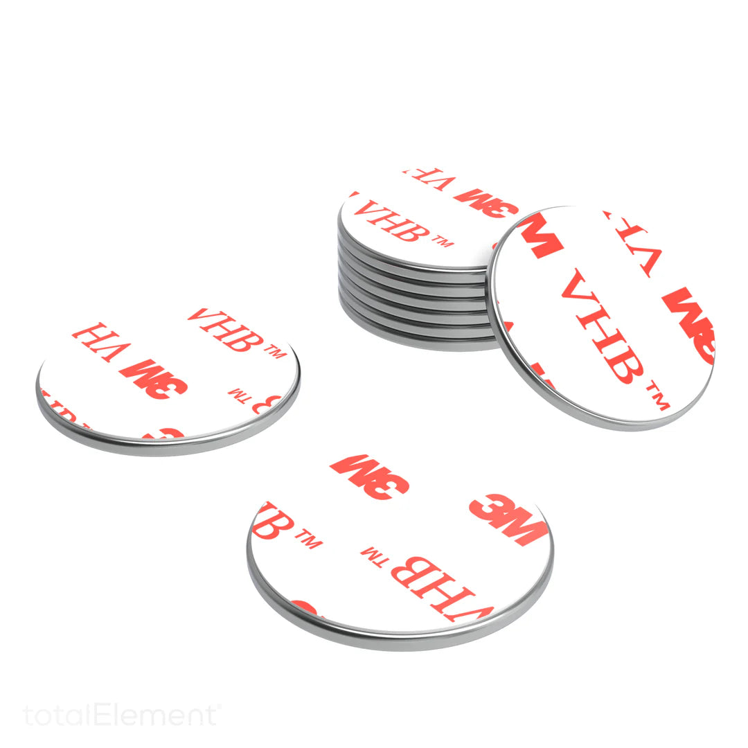 Metal disks with adhesive