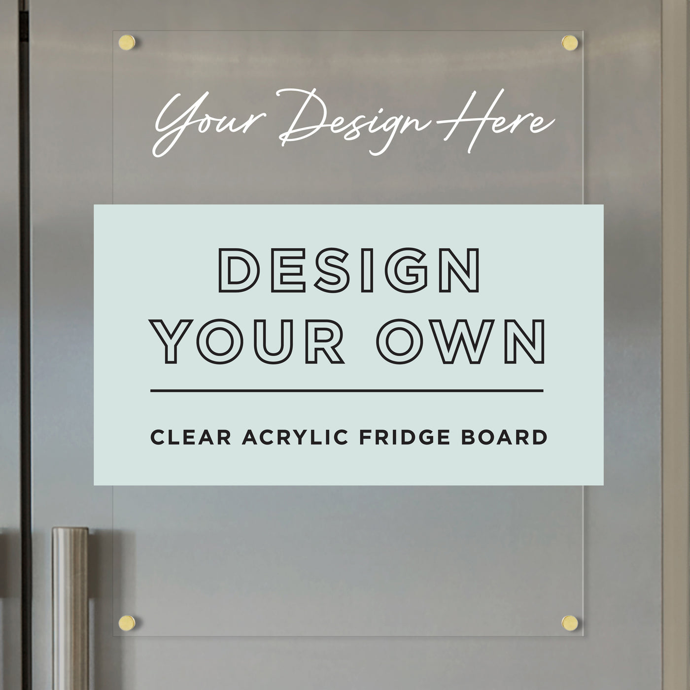 Acrylic Fridge Board - Design Your Own acrylic board | Vertical