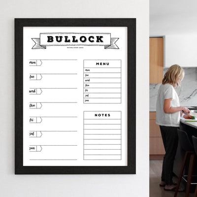 18 X 24 Framed Whiteboard Calendar | #18103