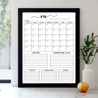 18 X 24 Framed Whiteboard Calendar | #18419