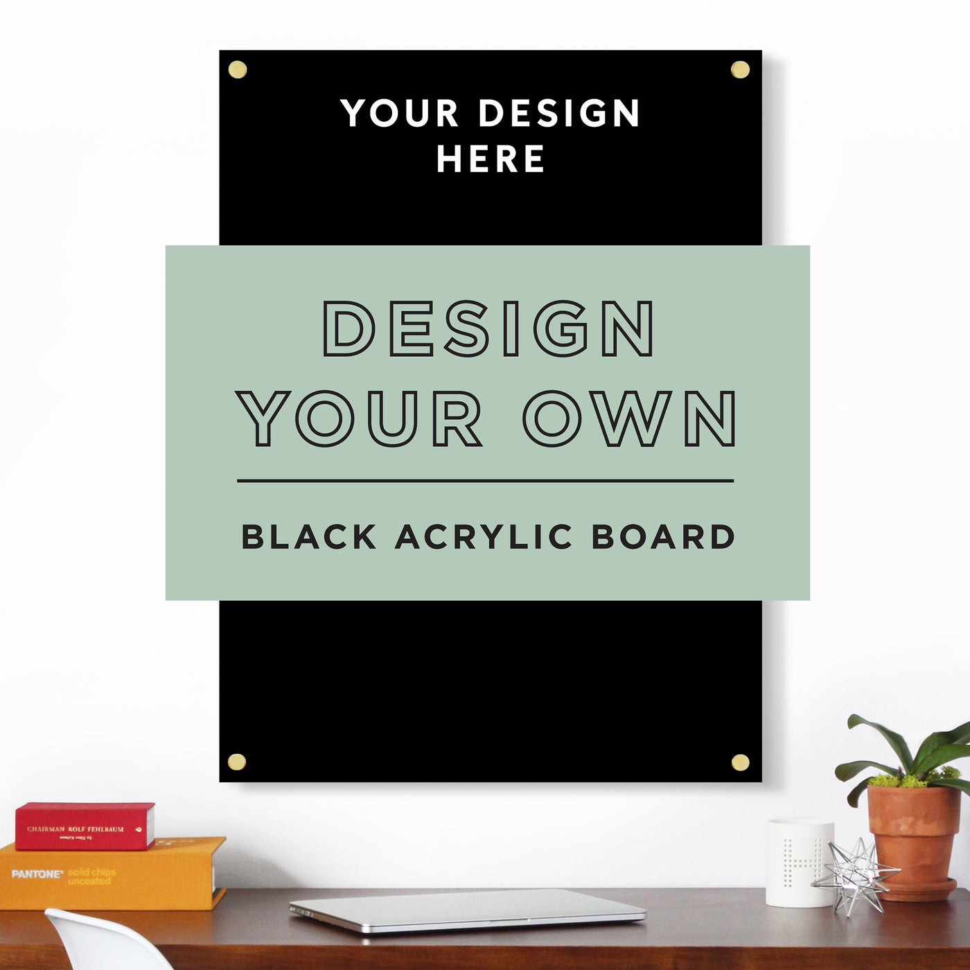Custom Black Acrylic Board for Wall