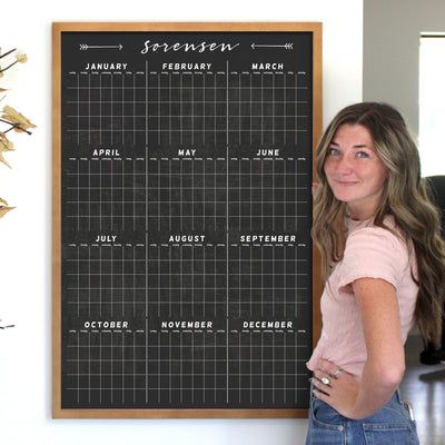 24 X 36 Framed Chalkboard Calendar | #24180