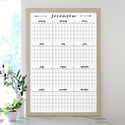 24 X 36 Framed Whiteboard Calendar | #24180