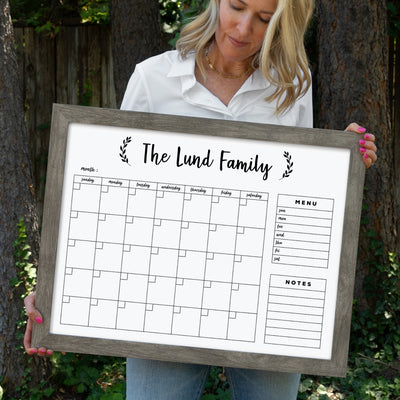 24 X 18 Framed Whiteboard Calendar | #18200