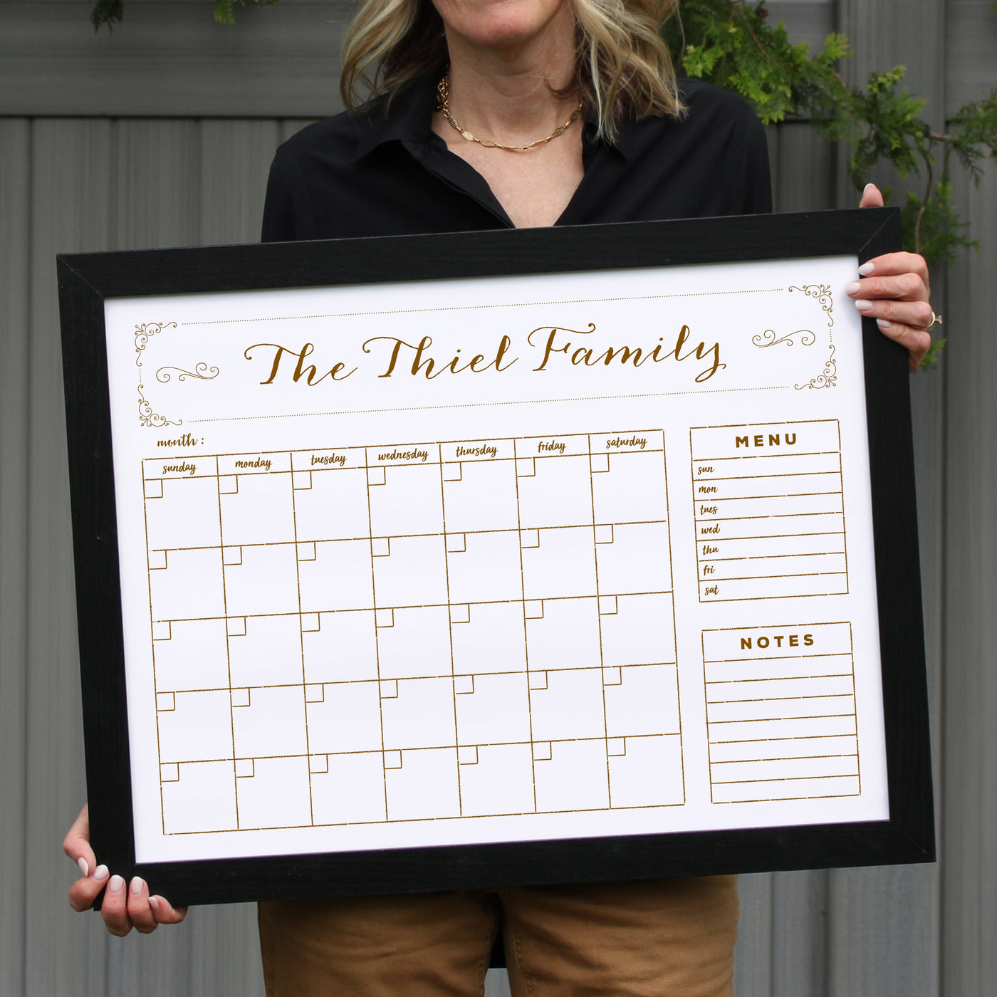 24 X 18 Framed Whiteboard Calendar | #18206