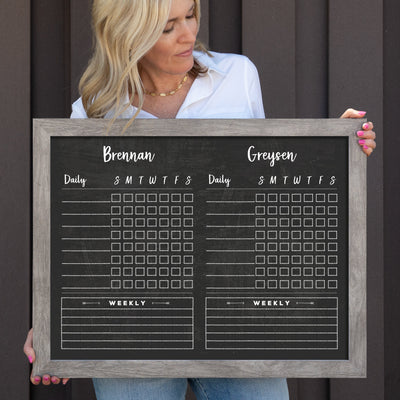 24 X 18 Framed Chalkboard Chore Charts | #18402