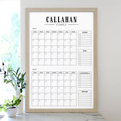 24 X 36 Framed Whiteboard Calendar | #24112