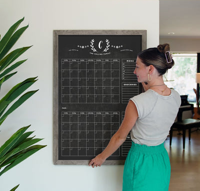 24 X 36 Framed Chalkboard Calendar | #24132