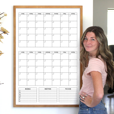 24 X 36 Framed Whiteboard Calendar | #24133