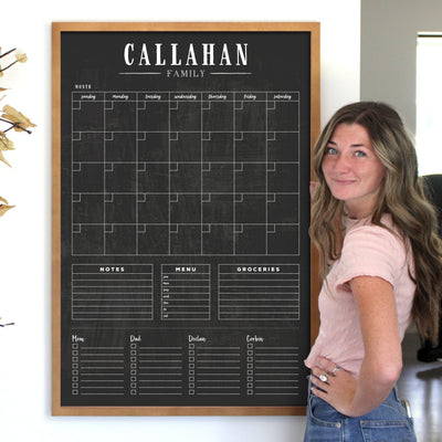 24 X 36 Framed Chalkboard Calendar | #24167