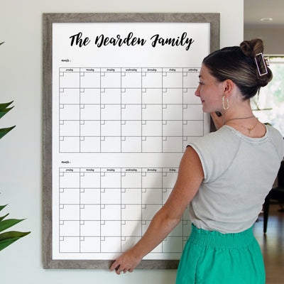24 x 36 Framed Whiteboard Calendar | #24203
