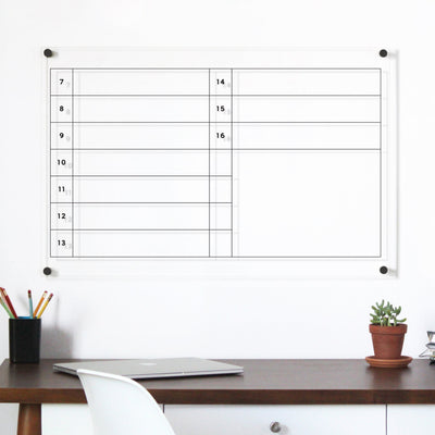 Surgery Center Clear Acrylic Whiteboard