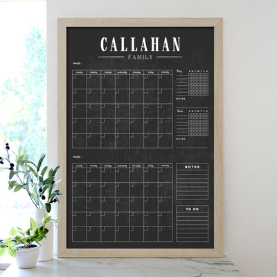 24 X 36 Framed Chalkboard Calendar | #24137