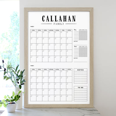 24 X 36 Framed Whiteboard Calendar | #24137