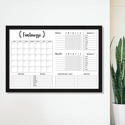 36 x 24 Framed Whiteboard Calendar | #24159