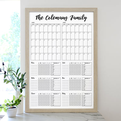 24 X 36 Framed Whiteboard Calendar | #24173