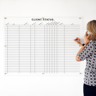 Attorney Clear Acrylic Whiteboard