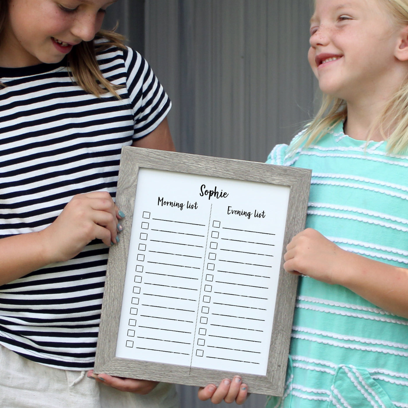 8 X 10 Framed Whiteboard Chore Chart | #810