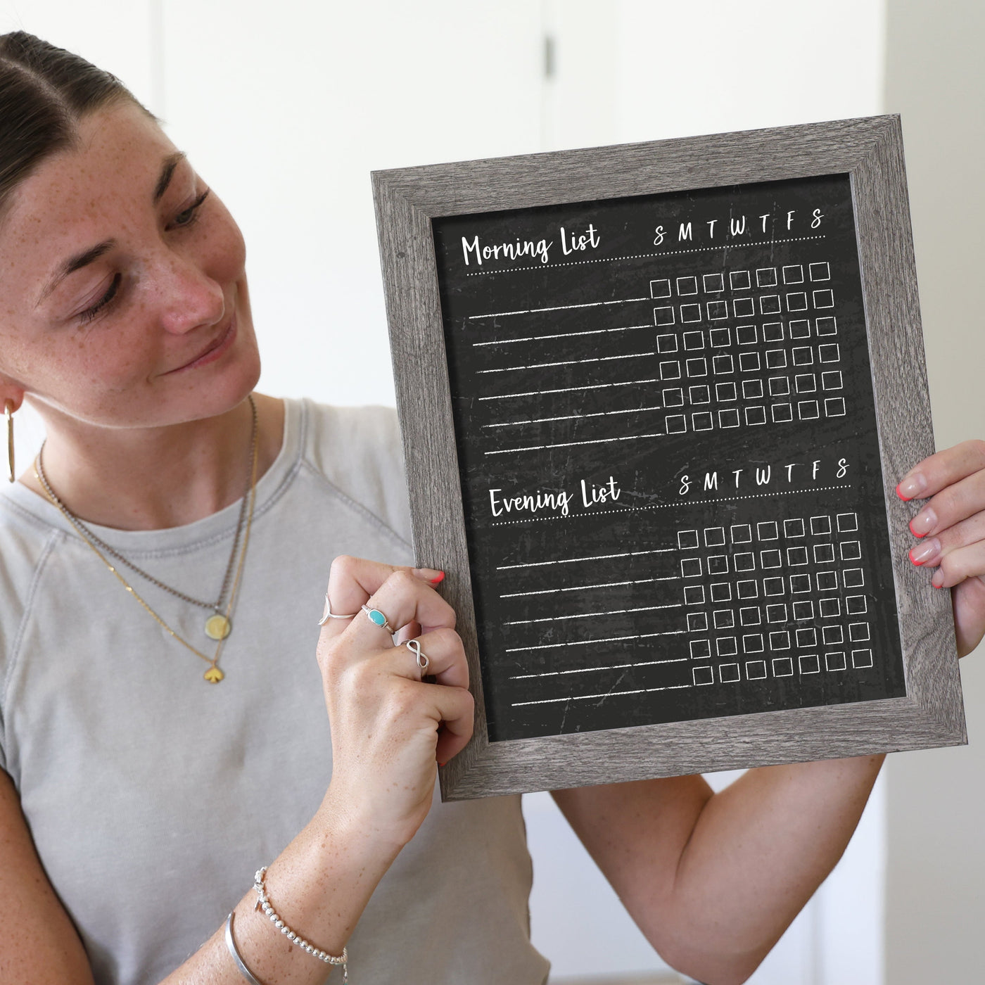 8 X 10 Framed Chalkboard Chore Chart | #811