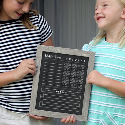 8 X 10 Framed Chalkboard Chore Chart | #821