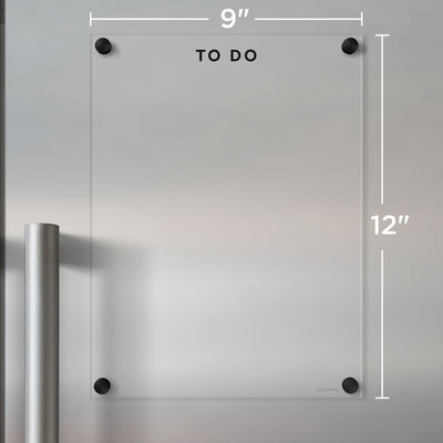 Acrylic fridge To Do list | Black text