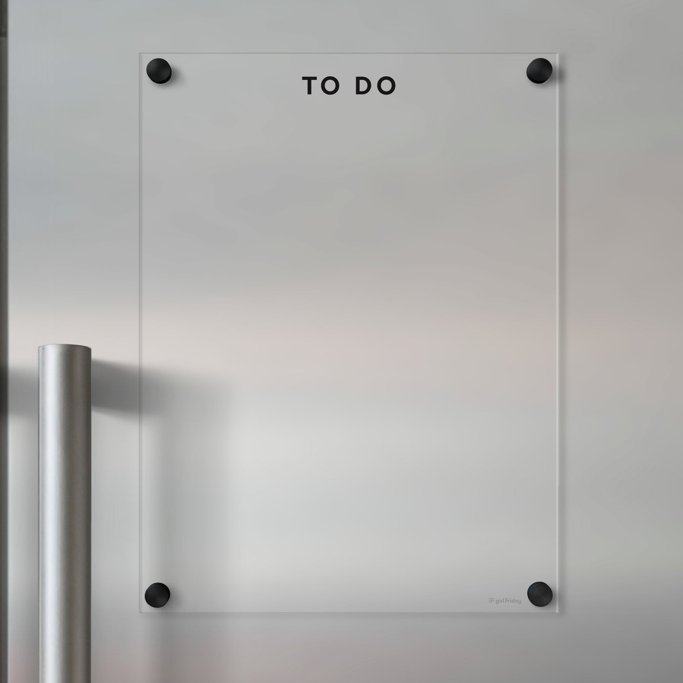 Acrylic fridge To Do list | Black text