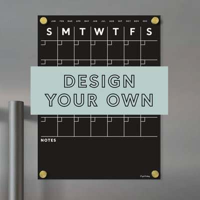 Black Acrylic Fridge Board