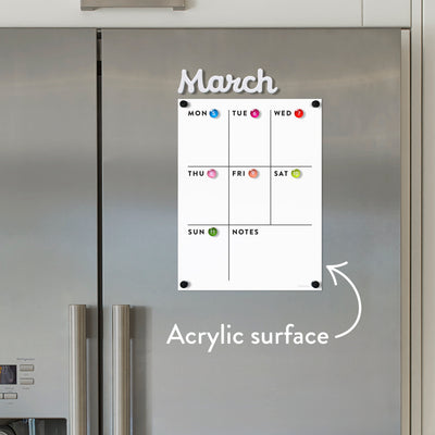 Acrylic Fridge Calendar