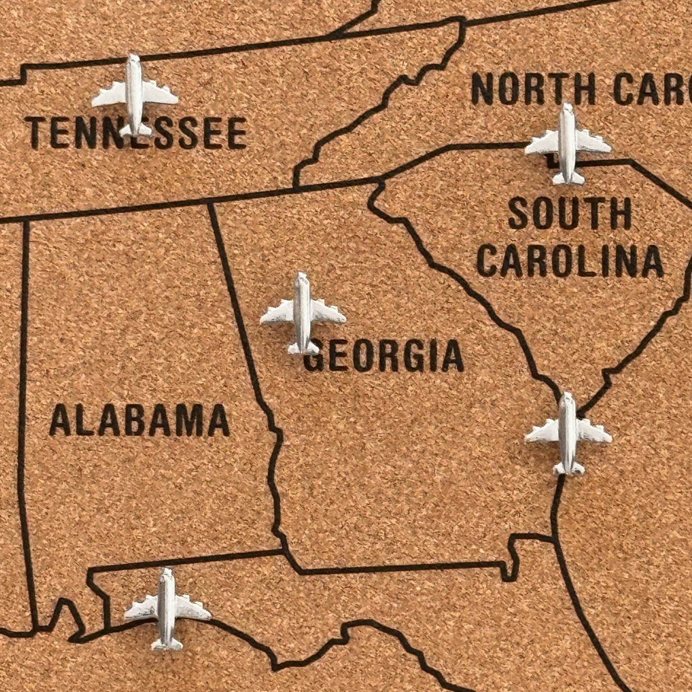 Modern push pins for Map | Airplanes