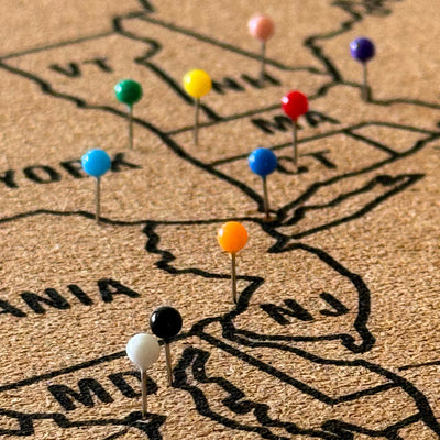 Modern push pins for Map | Airplanes