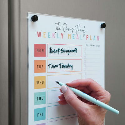 Magnetic Chore Chart cover - a magnetic dry erase clear cover for paper chore charts or other lists!