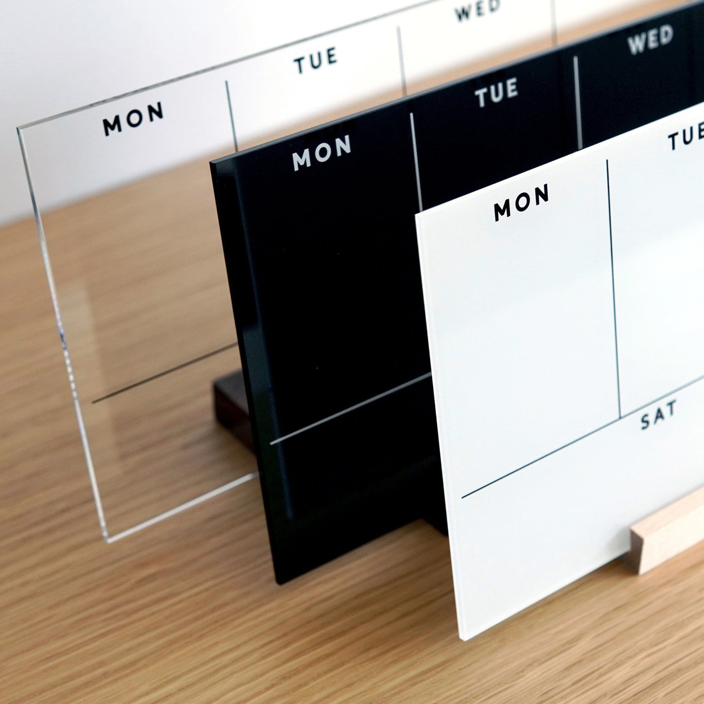 Acrylic Desk Calendar with Wood Stand | Design Your Own