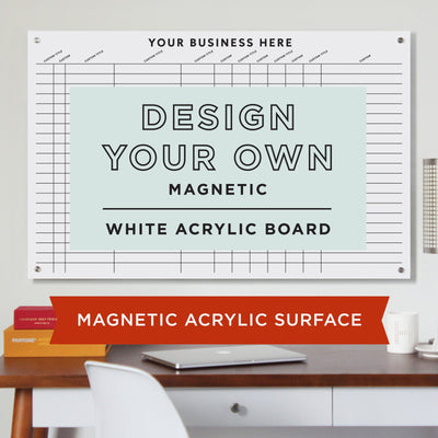 Magnetic Acrylic | Design your own Whiteboard | White Acrylic