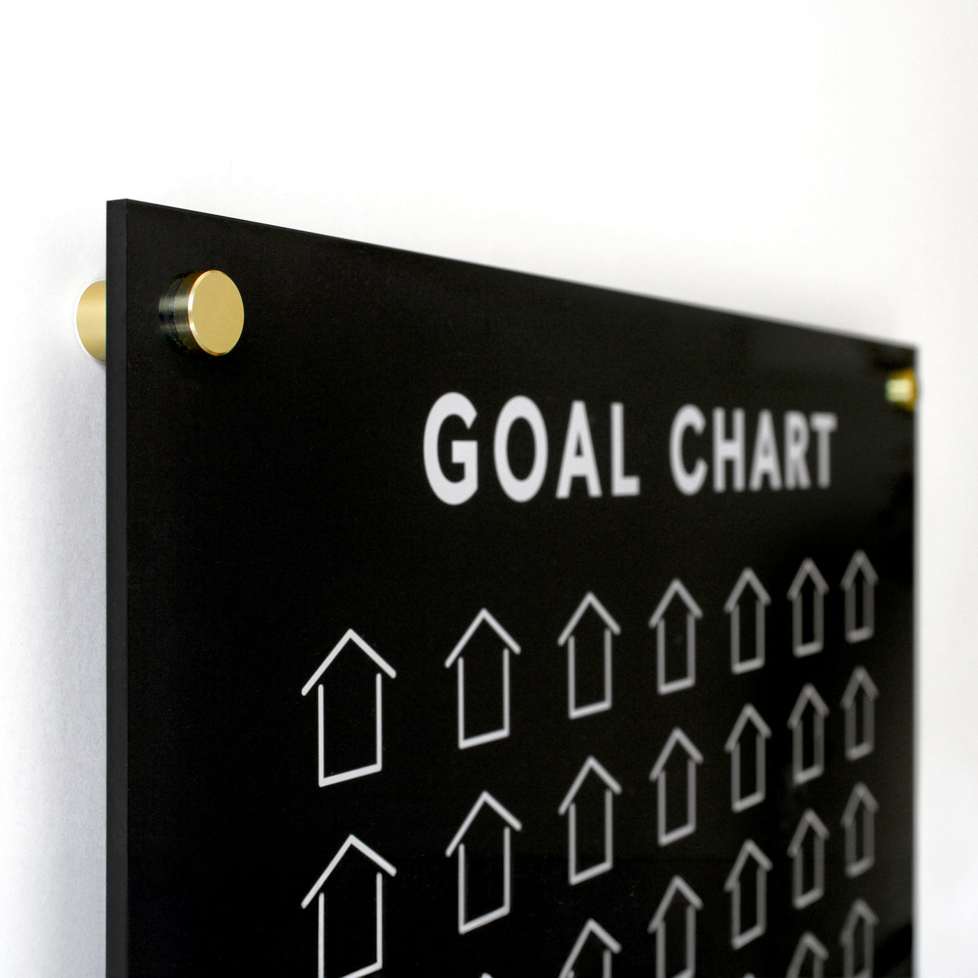 Goal Chart with ALL BLACK acrylic | Sales Tracker for Real Estate