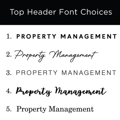Property Management 2 Columns Clear Acrylic Whiteboard