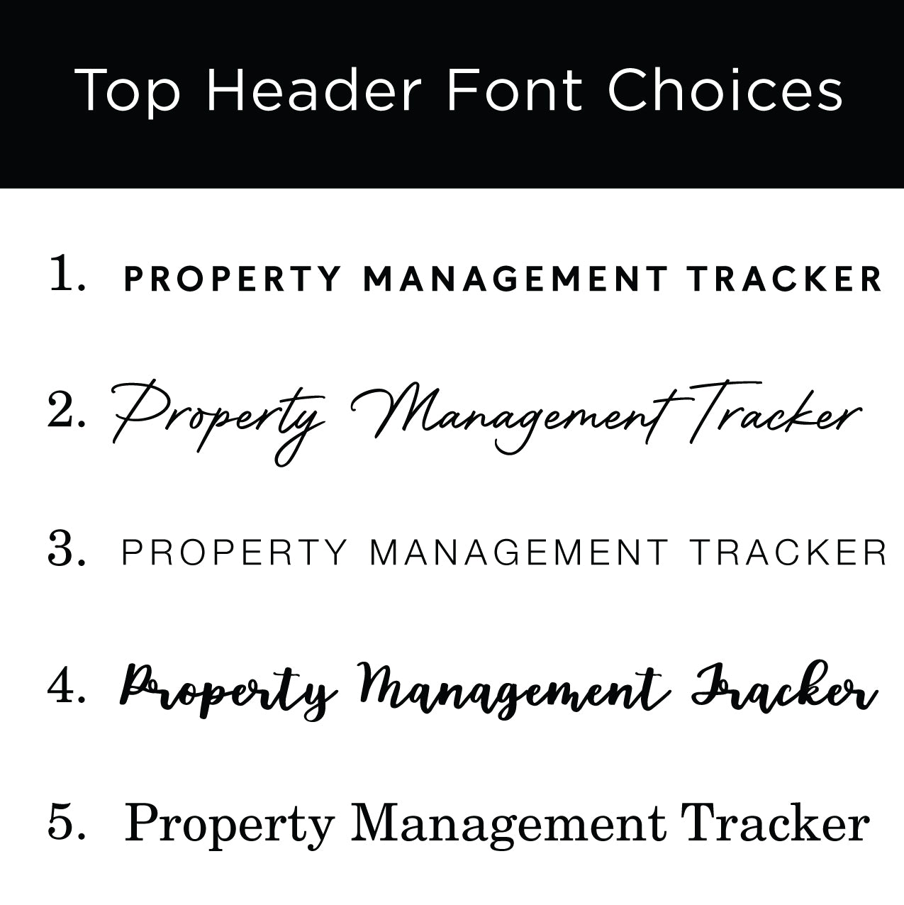Property Management Horizontal Clear Acrylic Whiteboard