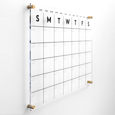 Acrylic Calendar  - Black text