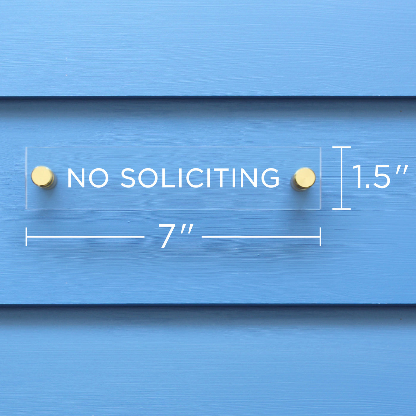 No Soliciting Acrylic sign