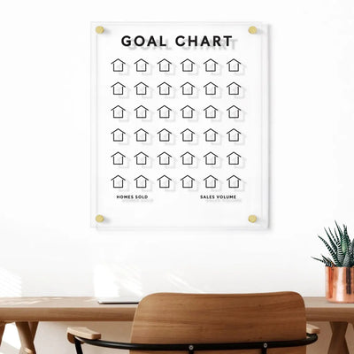 Goal Chart | Sales Tracker for Real Estate with custom number of houses