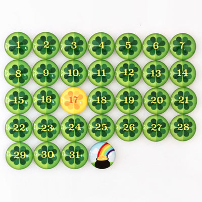 Number Magnets for March! Shamrocks | St. Patrick's Day