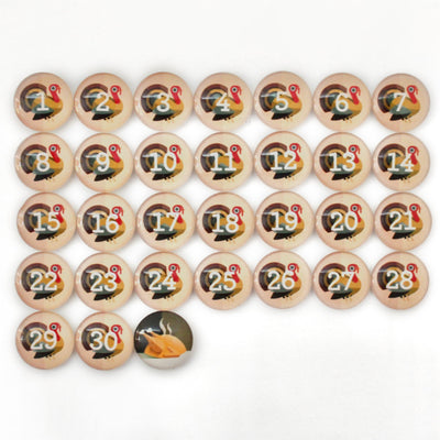 Number Magnets - Thanksgiving! Turkey Day