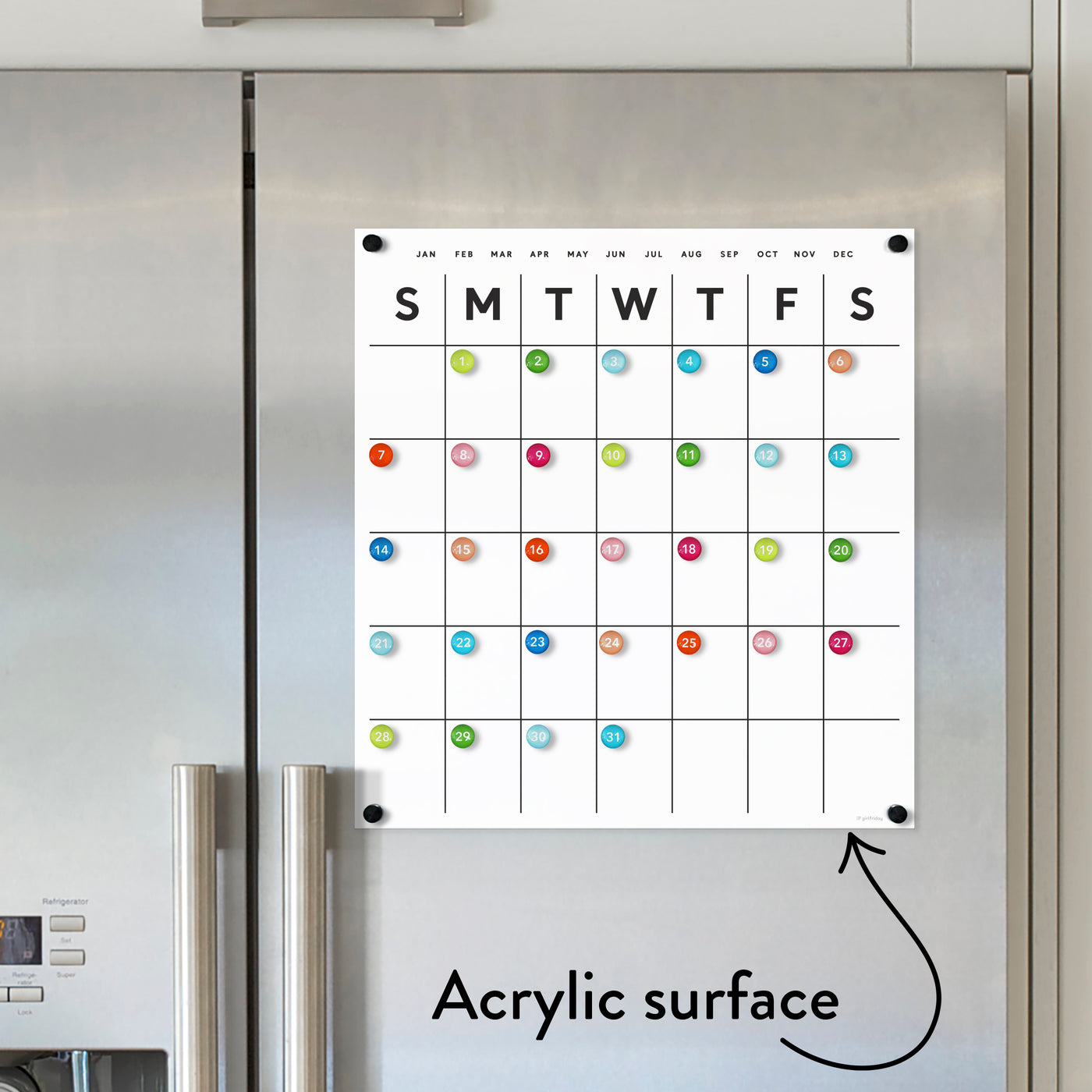 Acrylic Fridge Calendar