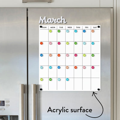 Acrylic Fridge Calendar