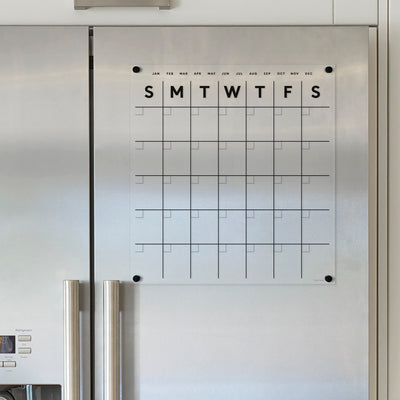 Clear Acrylic Fridge Calendar