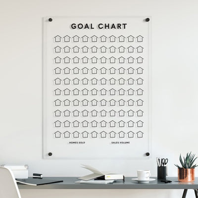 Goal Chart | Sales Tracker for Real Estate with custom number of houses