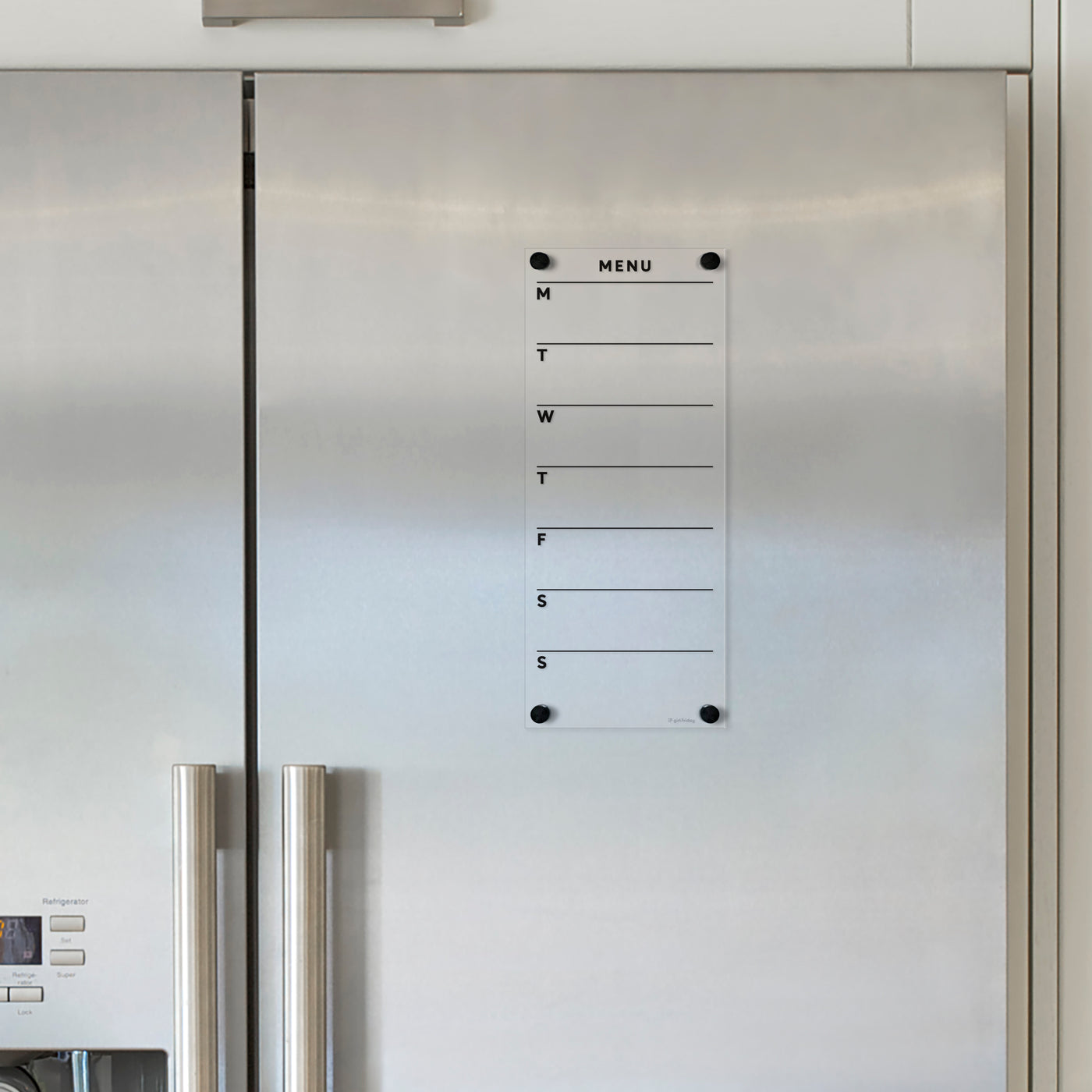 Acrylic Menu fridge board