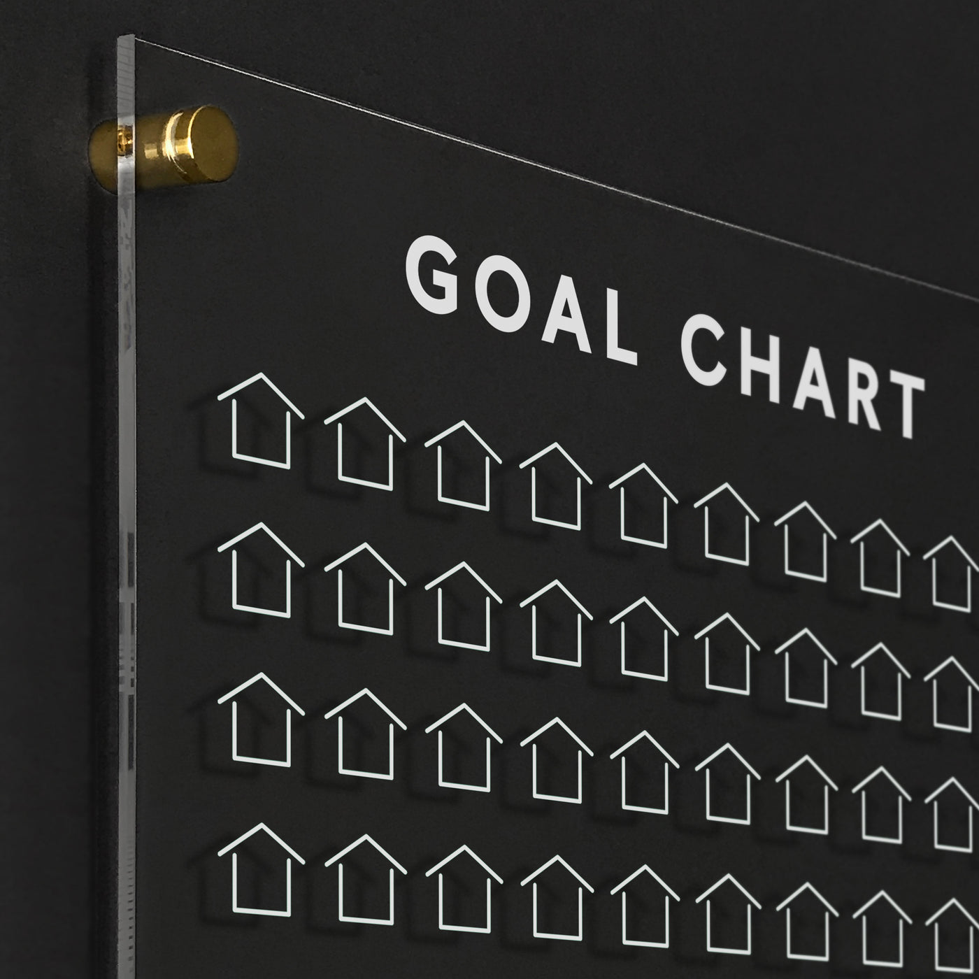 Goal Chart | Sales Tracker for Real Estate | Clear Acrylic Board