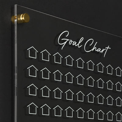 Goal Chart | Sales Tracker for Real Estate | Clear Acrylic