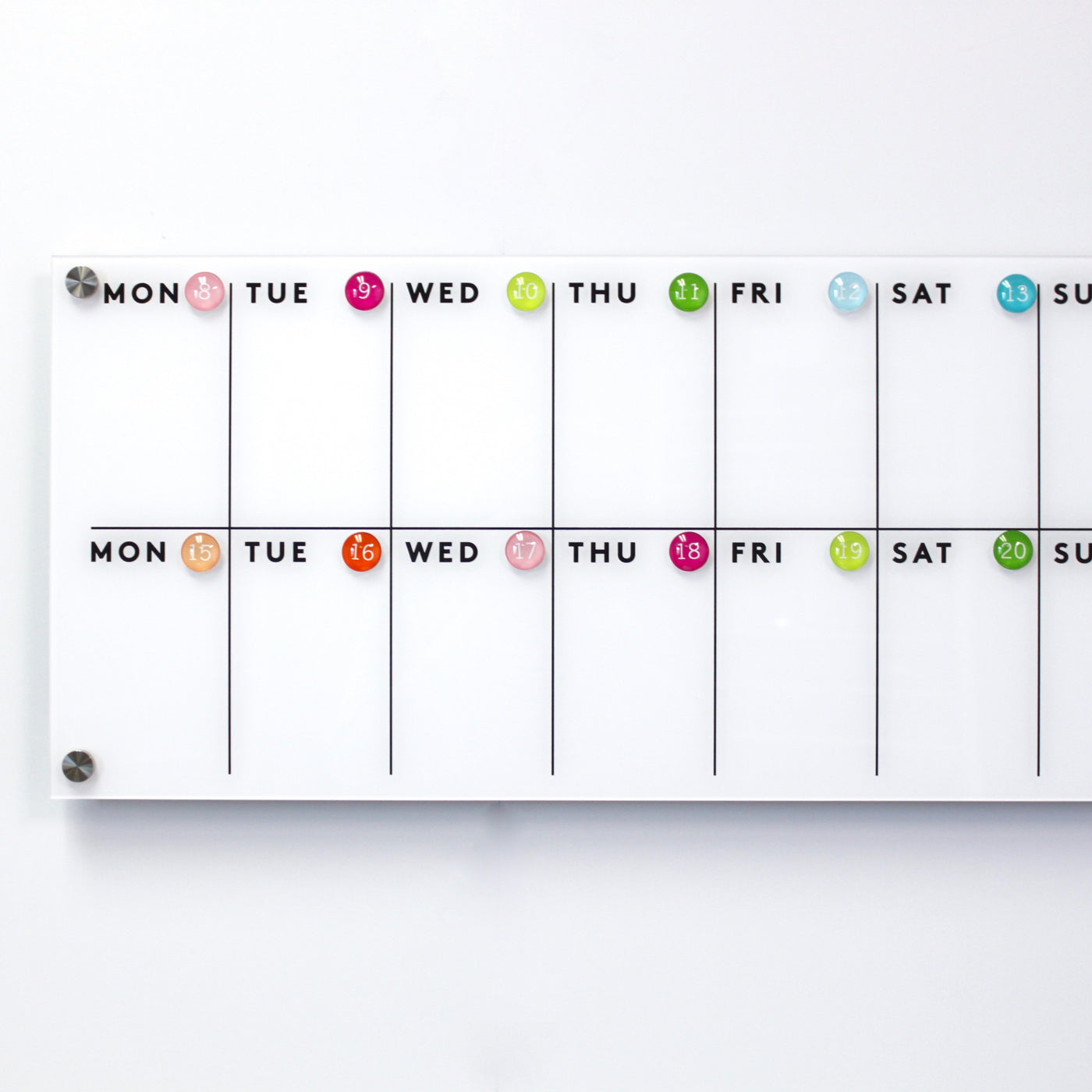 Magnetic Acrylic Calendar 2 weeks