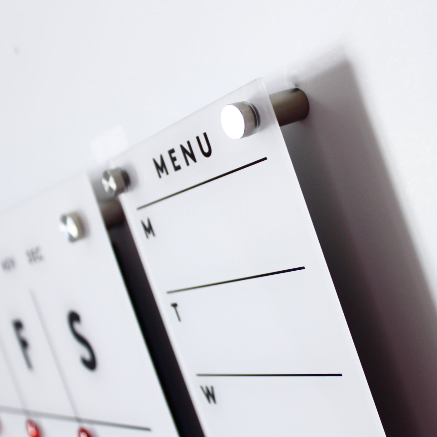 Magnetic Acrylic Menu Board or To Do Board